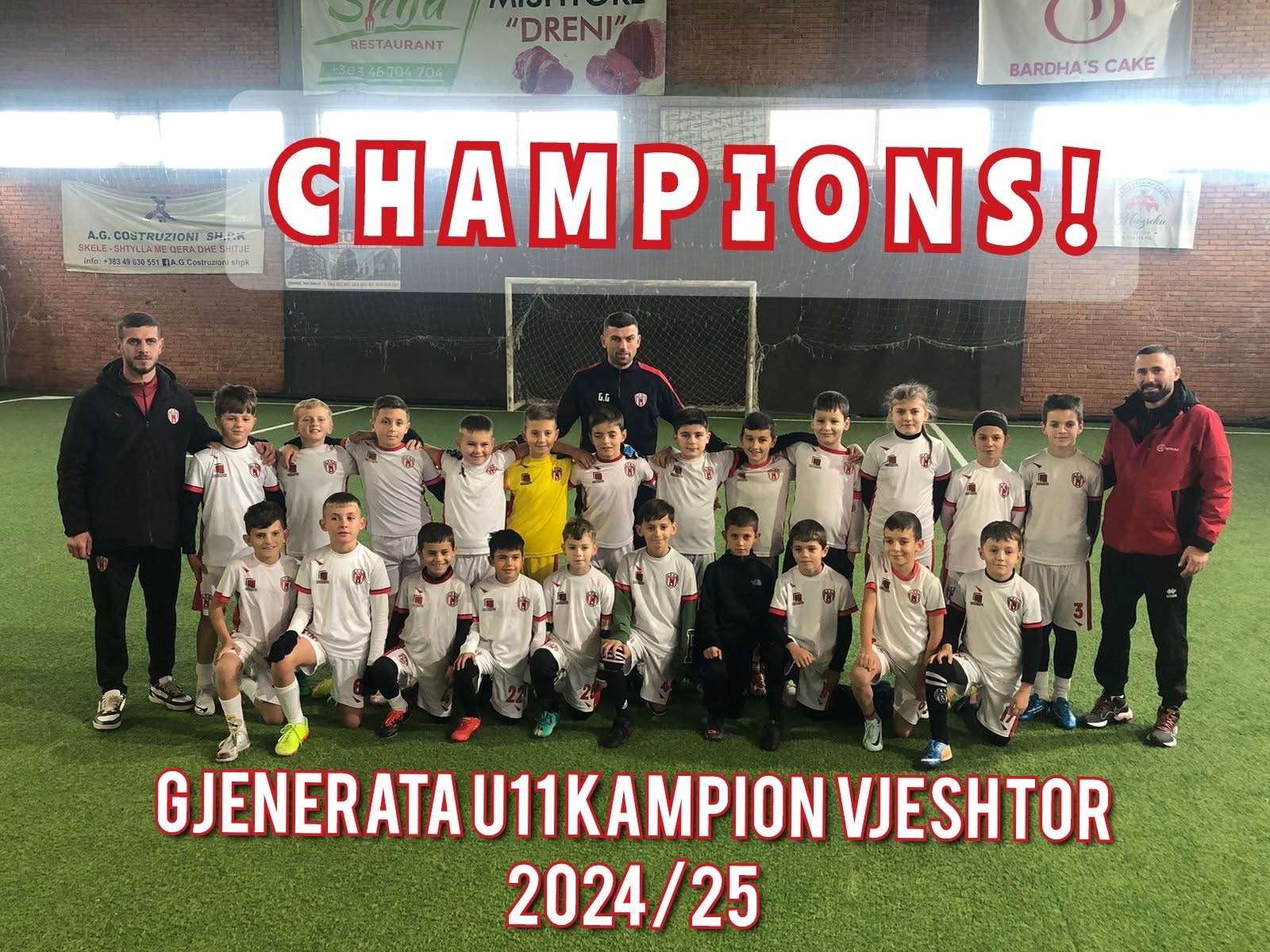 U11-shat “Grande” shpallen kampion vjeshtor në LRF Prizren